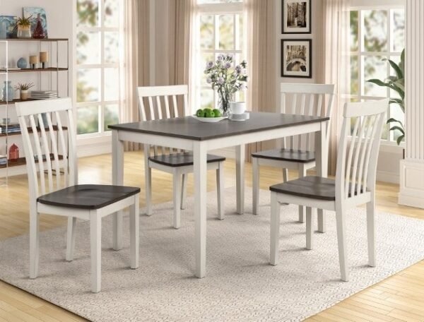 2182SET-WHGY.jpeg 2182SET-WH/GY BRODY 5-PK DINETTE WHITE/GREY