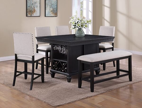 2772CL-6P REGENT CT HT DINING CHARCOAL