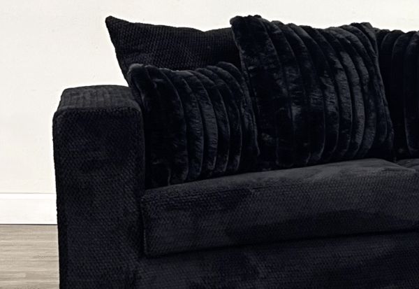 410-2PC-BLACK Sofa and Loveseat Set