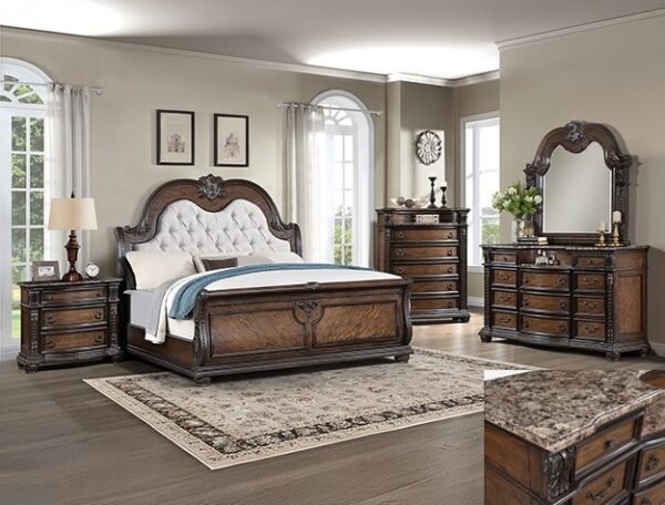 SETB1610 STANLEY BEDROOM GROUP -COFFEE BROWN