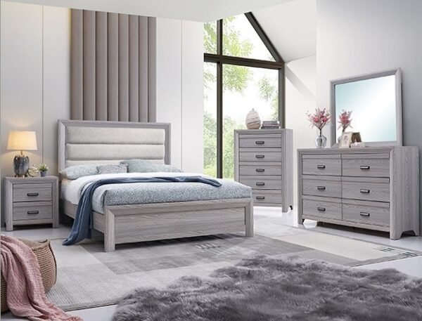 SETB6712 ADELAIDE UPHOLSTERED BEDROOM GROUP