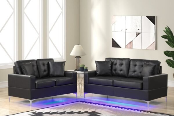miami-black-1_orig-2.jpg Miami Black - Sofa & Loveseat Set (LED LIGHTS)
